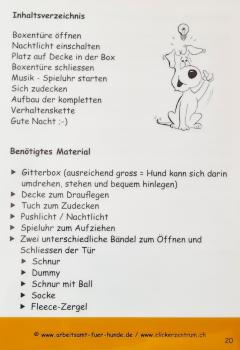 Trainingskarten Kreative Hundetricks "Gute Nacht"